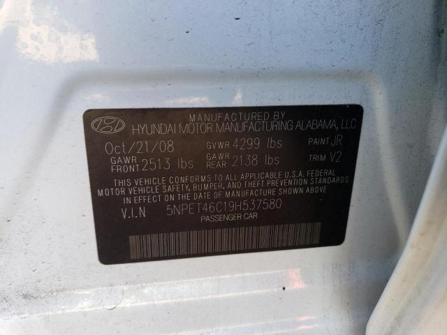 Фото 10 с аукциона – 2009 HYUNDAI SONATA GLS с VIN 5NPET46C19H537580