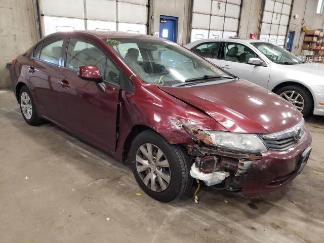 HONDA CIVIC LX 2012 with VIN 19XFB2F54CE032786 - Photo from auction