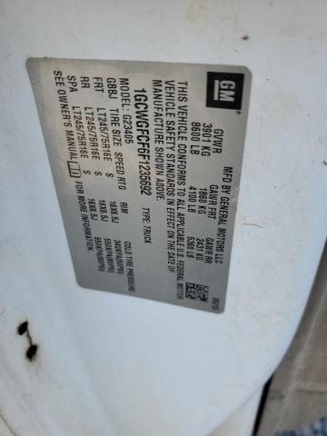 Photo 10 from auction – 2015 CHEVROLET EXPRESS G2 with VIN 1GCWGFCF6F1235692