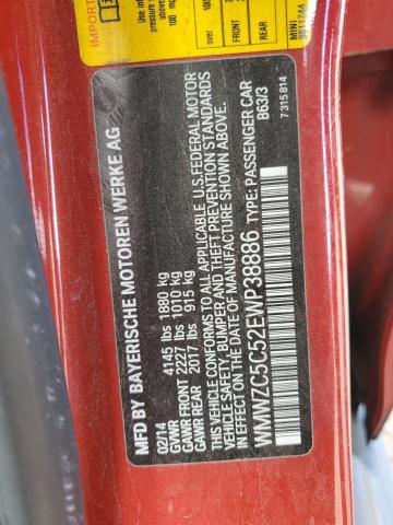 Photo 10 from auction – 2014 MINI COOPER S C with VIN WMWZC5C52EWP38886