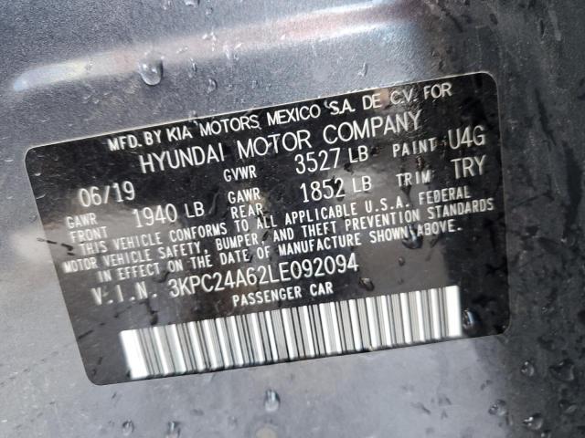 Photo 10 from auction – 2020 HYUNDAI ACCENT SE with VIN 3KPC24A62LE092094