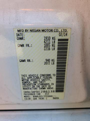 Photo 10 from auction – 2014 NISSAN ALTIMA 2.5 with VIN 1N4AL3AP3EC286138