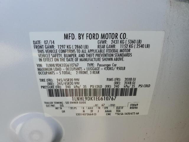 Photo 10 from auction – 2014 LINCOLN MKS with VIN 1LNHL9DK1EG610767