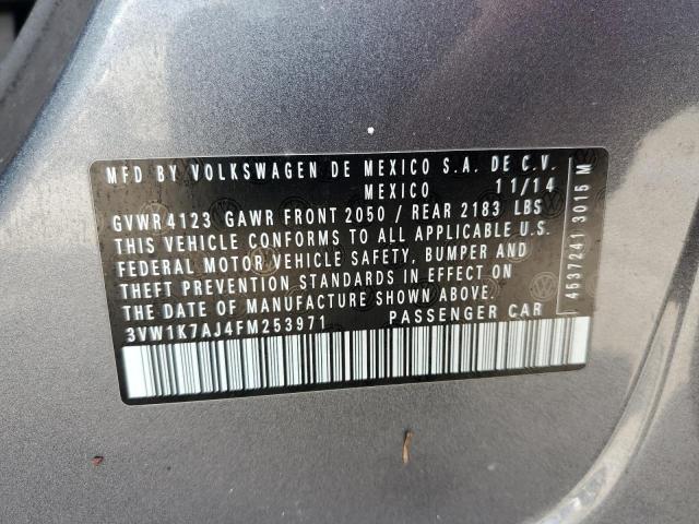 Photo 10 from auction – 2015 VOLKSWAGEN JETTA BASE with VIN 3VW1K7AJ4FM253971