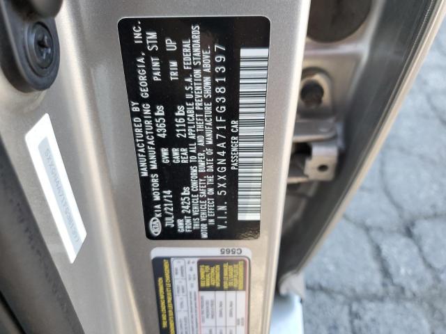 Photo 10 from auction – 2015 KIA OPTIMA EX with VIN 5XXGN4A71FG381397