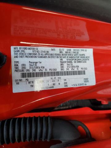 Photo 10 from auction – 2017 FORD FOCUS SE with VIN 1FADP3K24HL252976