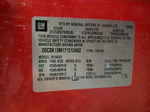 Photo 10 from auction – 2007 CHEVROLET SILVERADO with VIN 2GCEK13M171512482