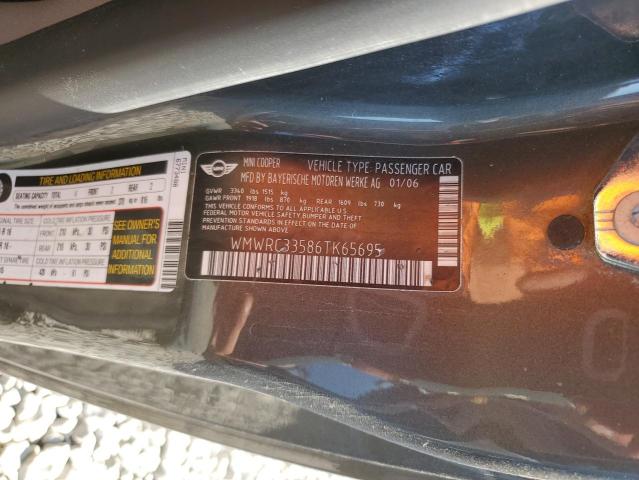 Photo 10 from auction – 2006 MINI COOPER with VIN WMWRC33586TK65695