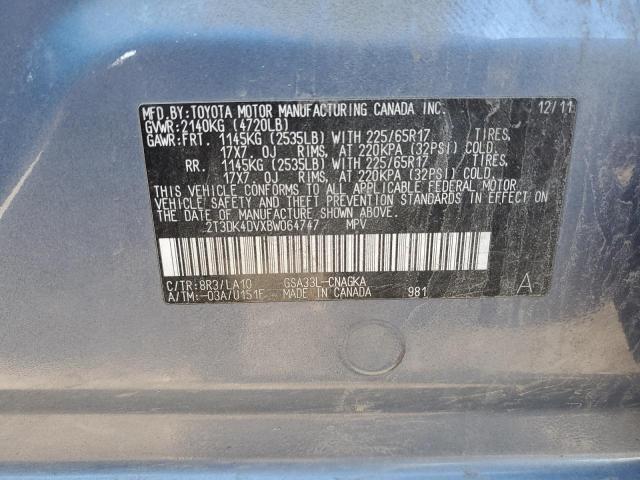 Photo 10 from auction – 2011 TOYOTA RAV4 LIMIT with VIN 2T3DK4DVXBW064747