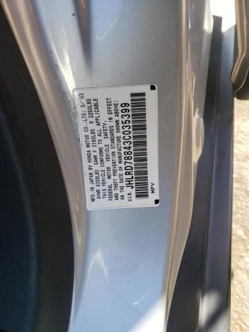 Photo 10 from auction – 2003 HONDA CVR with VIN JHLRD78843C035399