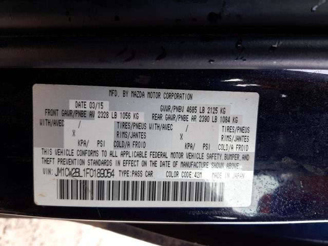 Photo 10 from auction – 2015 MAZDA 5 SPORT with VIN JM1CW2BL1F0189054
