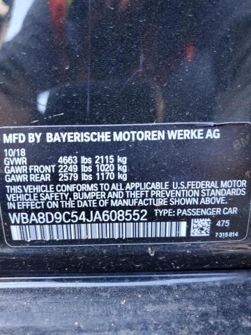 Photo 10 from auction – 2018 BMW 330 XI with VIN WBA8D9C54JA608552