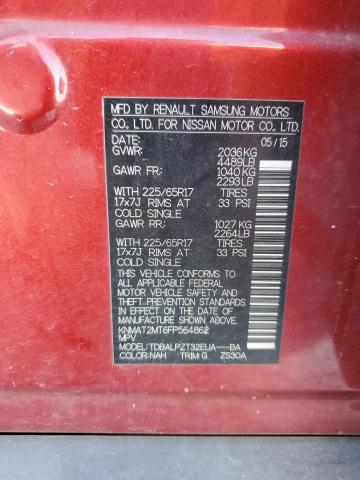 Фото 10 с аукциона – 2015 NISSAN ROGUE S с VIN KNMAT2MT6FP564862