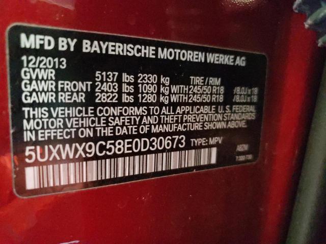 Photo 10 from auction – 2014 BMW X3 XDRIVE2 with VIN 5UXWX9C58E0D30673