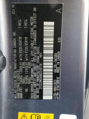 Photo 10 from auction – 2016 LEXUS RX 350 with VIN 2T2ZZMCA9GC018758