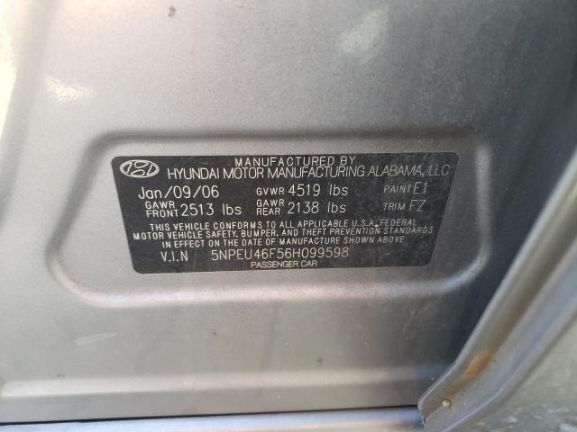 Photo 10 from auction – 2006 HYUNDAI SONATA GLS with VIN 5NPEU46F56H099598