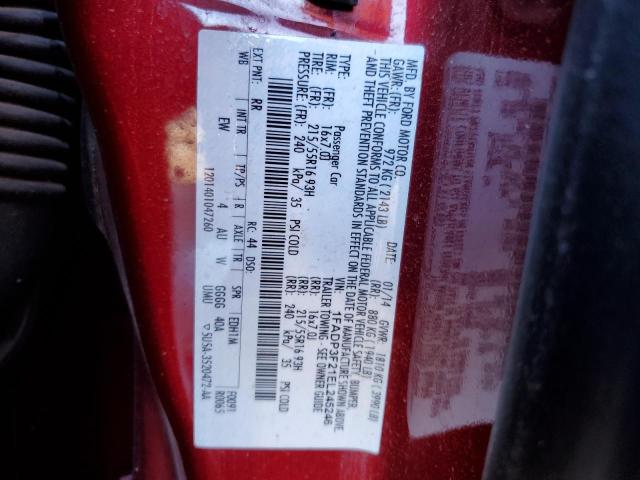 Photo 10 from auction – 2014 FORD FOCUS SE with VIN 1FADP3F21EL245246