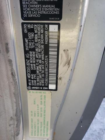 Photo 10 from auction – 1994 MERCEDES-BENZ E 320 with VIN WDBEA66E8RC043374