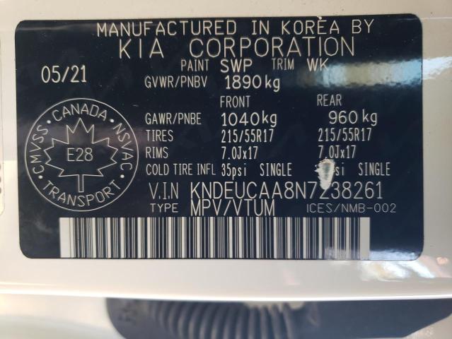 Photo 10 from auction – 2022 KIA SELTOS S with VIN KNDEUCAA8N7238261