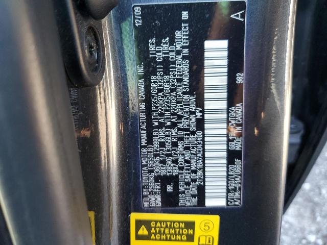 Photo 10 from auction – 2010 LEXUS RX 350 with VIN 2T2BK1BA7AC043400