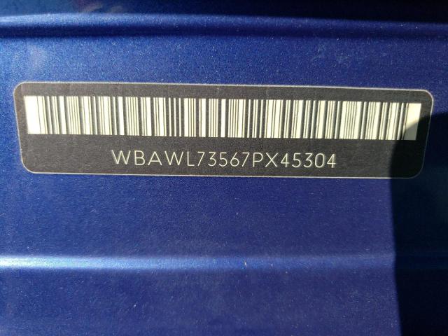 Photo 10 from auction – 2007 BMW 335 I with VIN WBAWL73567PX45304