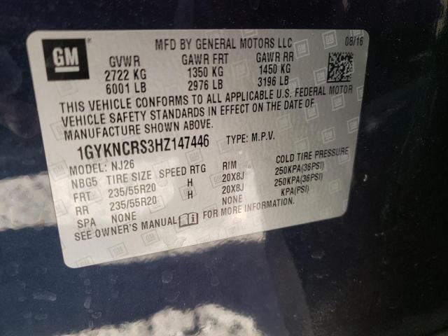 Photo 10 from auction – 2017 CADILLAC XT5 PREMIU with VIN 1GYKNCRS3HZ147446