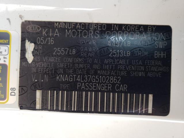 Photo 10 from auction – 2016 KIA OPTIMA LX with VIN KNAGT4L37G5102862