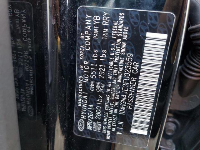 Photo 10 from auction – 2015 HYUNDAI GENESIS 3. with VIN KMHGN4JE3FU023559