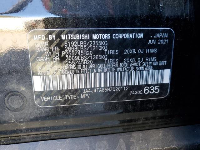Photo 10 from auction – 2022 MITSUBISHI OUTLANDER with VIN JA4J4TA85NZ020112
