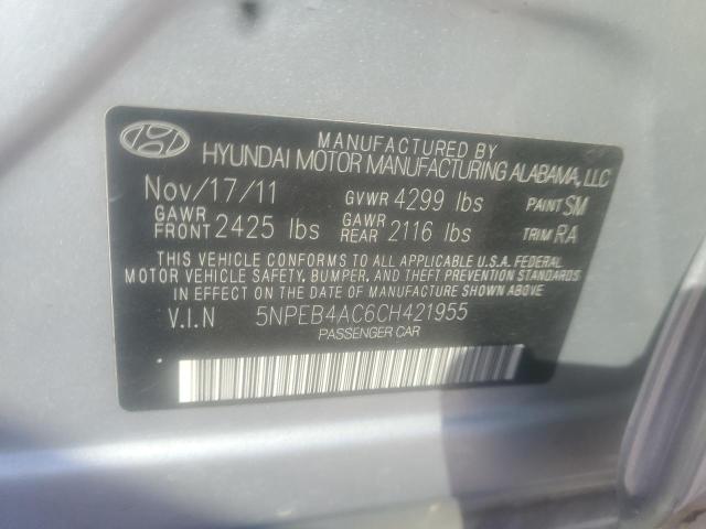 Photo 10 from auction – 2012 HYUNDAI SONATA GLS with VIN 5NPEB4AC6CH421955