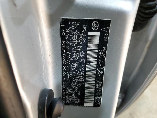 Photo 10 from auction – 2011 TOYOTA PRIUS with VIN JTDKN3DU6B0284259
