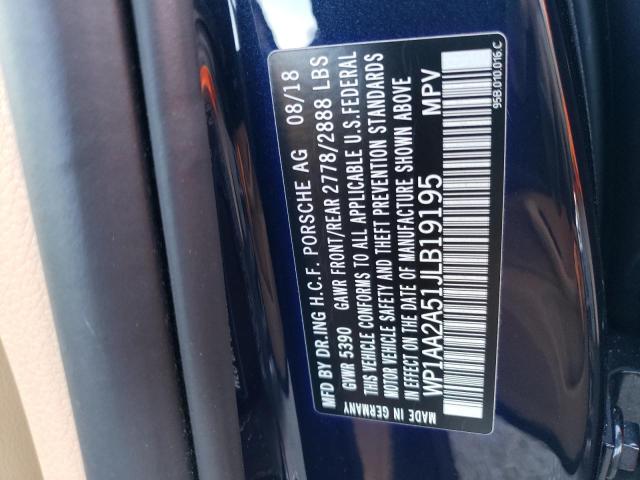 Photo 10 from auction – 2018 PORSCHE MACAN with VIN WP1AA2A51JLB19195