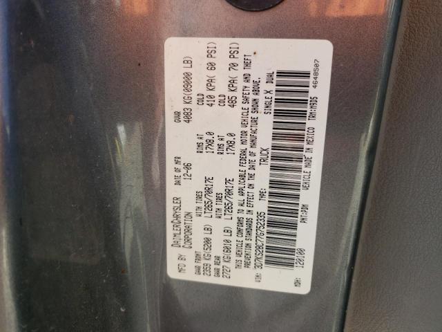 Zdjęcie 10 z aukcji – 2007 DODGE RAM 2500 S z VIN 3D7KS28C77G752335