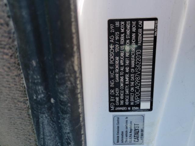 Photo 10 from auction – 1997 PORSCHE BOXSTER with VIN WP0CA2987VS622010