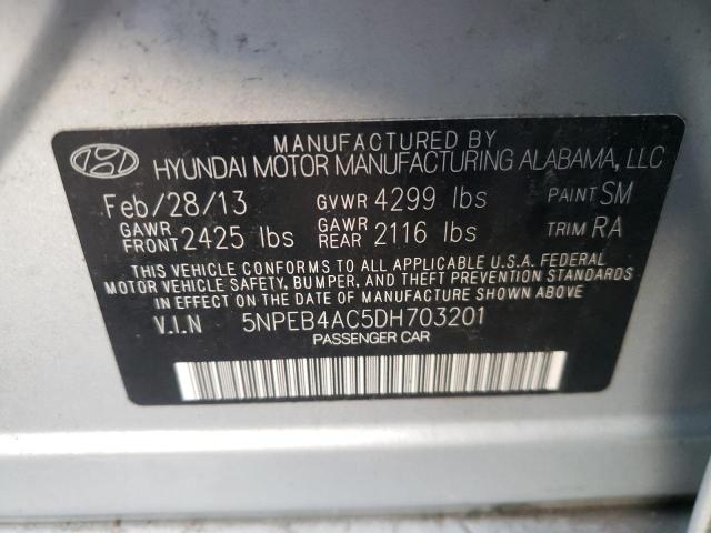 Photo 10 from auction – 2013 HYUNDAI SONATA GLS with VIN 5NPEB4AC5DH703201