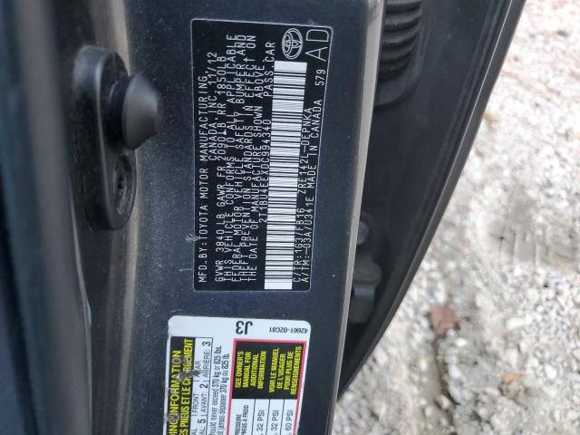 Photo 10 from auction – 2013 TOYOTA COROLLA BA with VIN 2T1BU4EEXDC994340