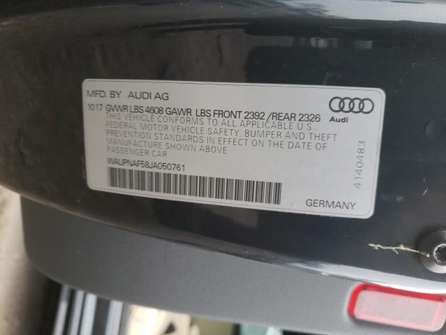 Photo 10 from auction – 2018 AUDI A5 PREMIUM with VIN WAUPNAF58JA050761