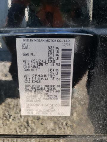 Photo 10 from auction – 2013 NISSAN PATHFINDER with VIN 5N1AR2MN5DC605028