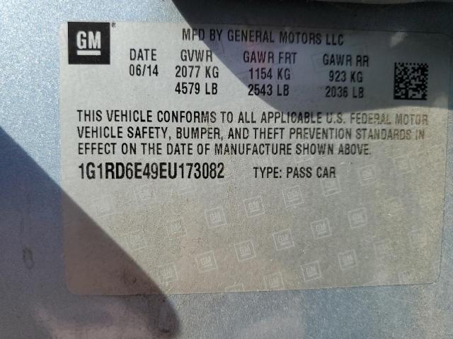 Photo 10 from auction – 2014 CHEVROLET VOLT with VIN 1G1RD6E49EU173082