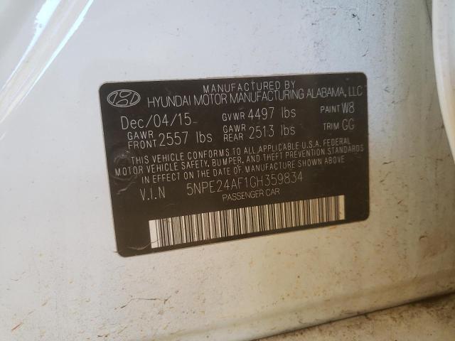 Photo 10 from auction – 2016 HYUNDAI SONATA SE with VIN 5NPE24AF1GH359834