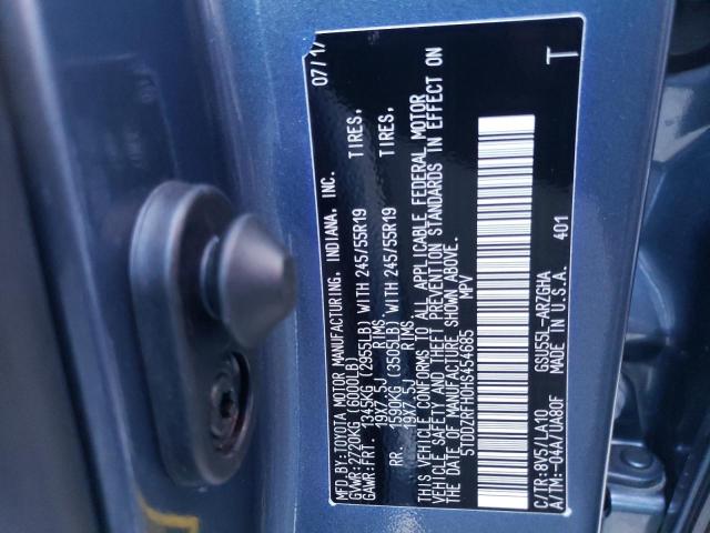Photo 10 from auction – 2017 TOYOTA HIGHLANDER with VIN 5TDDZRFH0HS454685