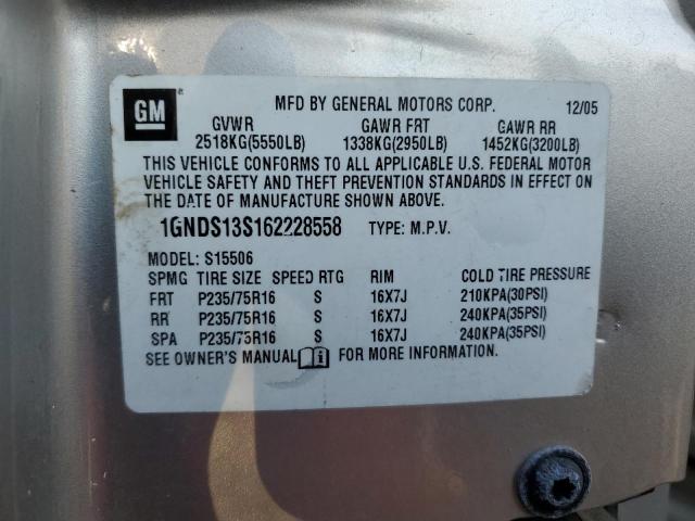 Photo 10 from auction – 2006 CHEVROLET TRAILBLAZE with VIN 1GNDS13S162228558