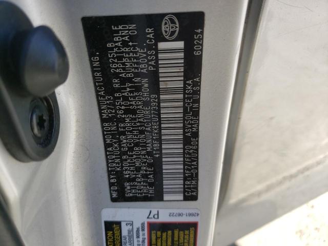 Photo 10 from auction – 2014 TOYOTA CAMRY L with VIN 4T1BF1FK8EU773929