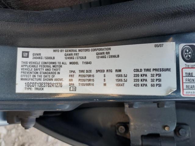 Photo 10 from auction – 2007 CHEVROLET COLORADO with VIN 1GCDT13E378241276