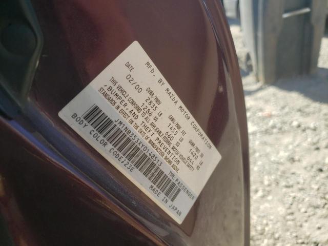 Photo 10 from auction – 2000 MAZDA MX-5 MIATA with VIN JM1NB353XY0148513