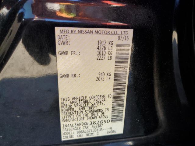 Photo 10 from auction – 2016 NISSAN ALTIMA 2.5 with VIN 1N4AL3AP9GN382850