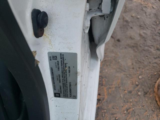 Photo 10 from auction – 2015 CHEVROLET SPARK LS with VIN KL8CA6S96FC766419