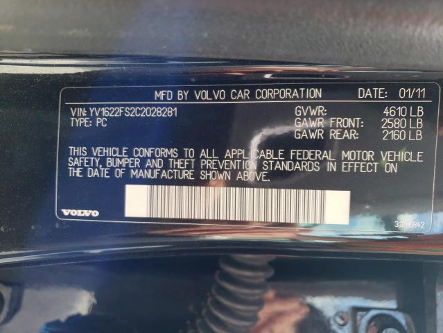 Photo 10 from auction – 2012 VOLVO S60 T5 with VIN YV1622FS2C2028281