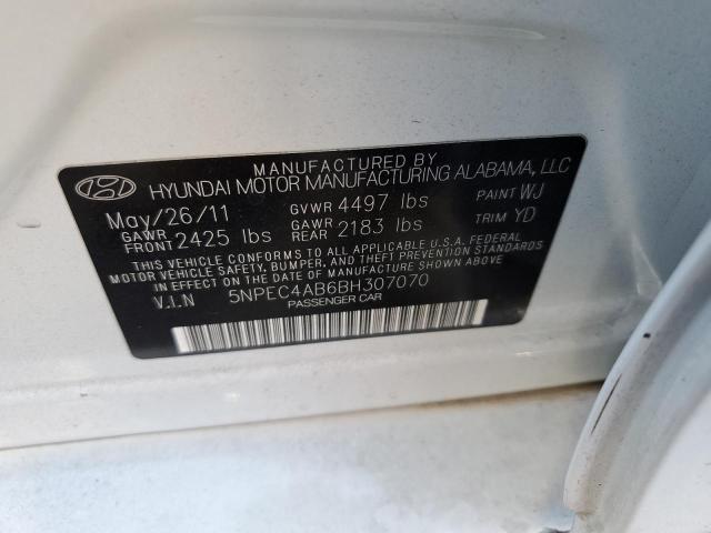 Photo 10 from auction – 2011 HYUNDAI SONATA SE with VIN 5NPEC4AB6BH307070