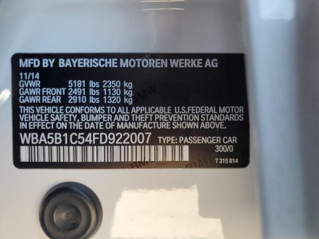Photo 10 from auction – 2015 BMW 535 I with VIN WBA5B1C54FD922007